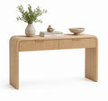 Mesa consola de madera con cajones de 120cm