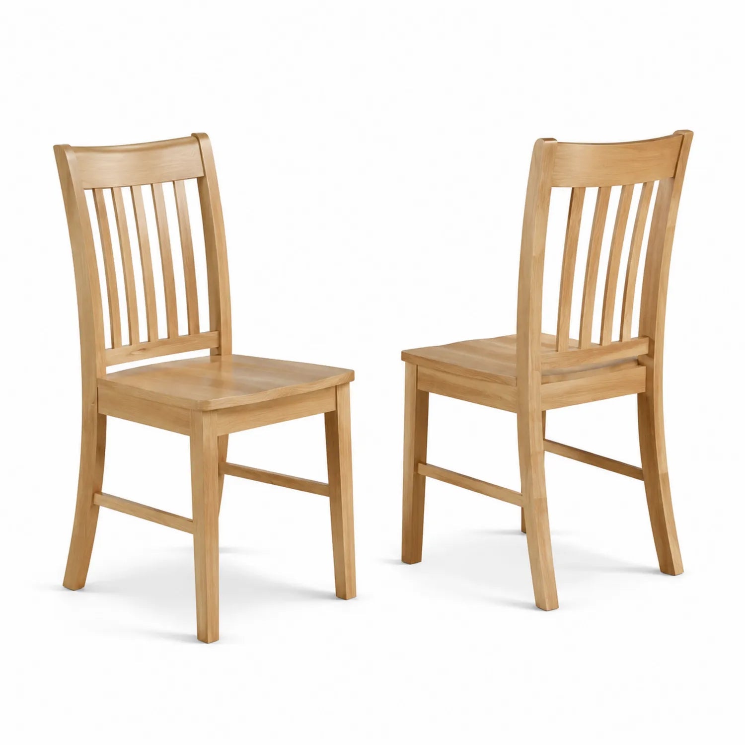 Conjunto de 2 sillas de madera de haya natural