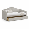 Cama nido de tela con cajón extraíble 200x90 cm