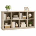 Estantería de madera clara con cubos 135x90x30 cm