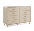 Cajonera de Madera con 8 Cajones Beige