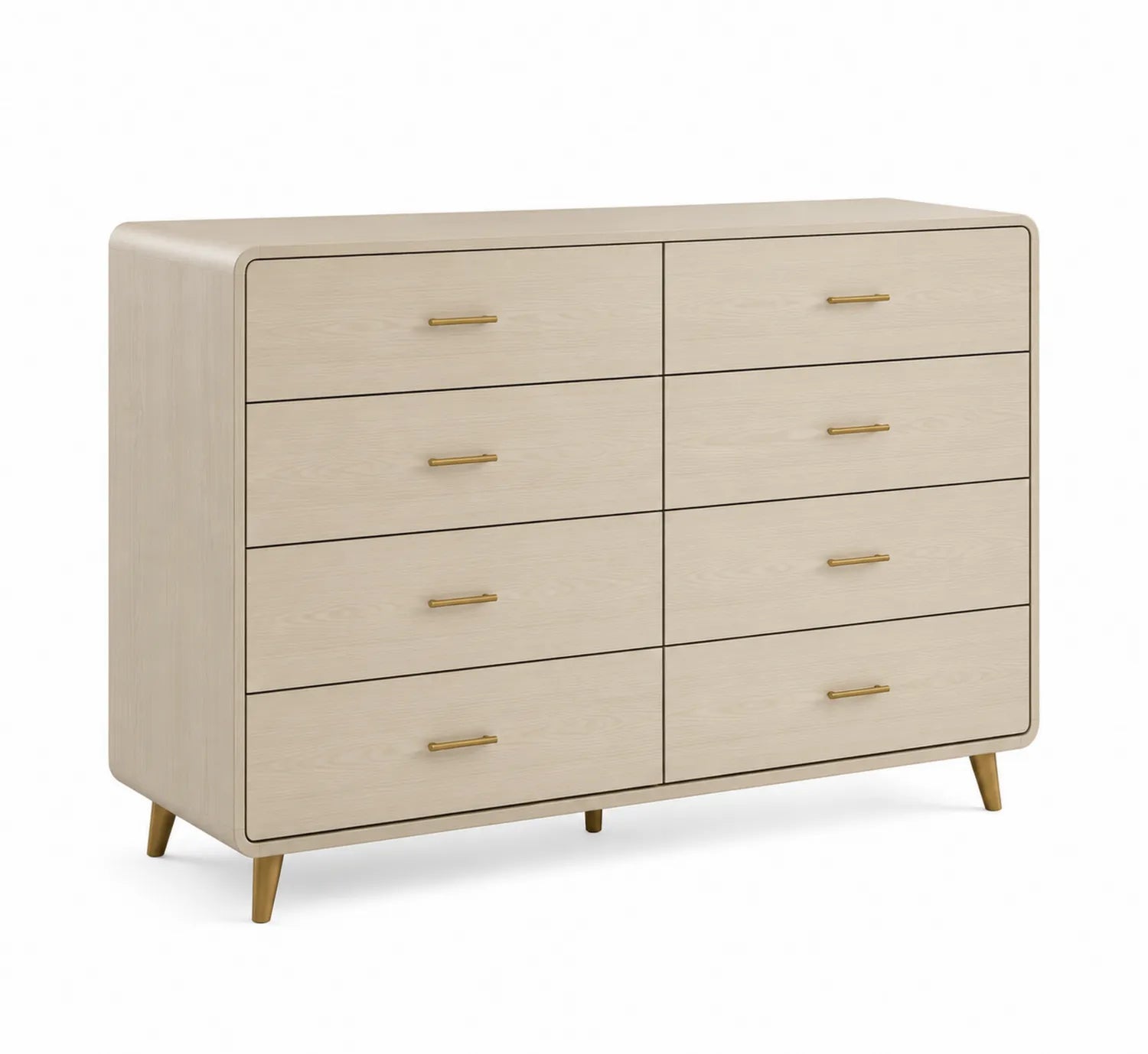 Cajonera de Madera con 8 Cajones Beige