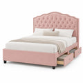 Cama Tapizada con Cabecero y Cajones de Almacenaje de 200x150 cm