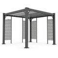 Pérgola de Metal Negra 3x3 m Exterior