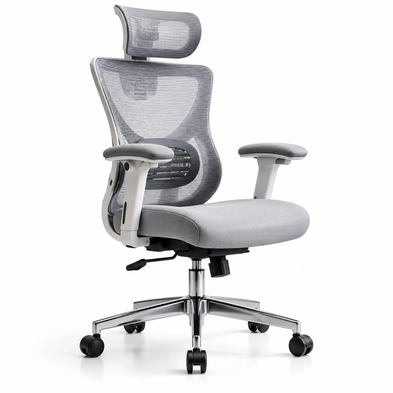 Silla de oficina ergonómica con respaldo de malla