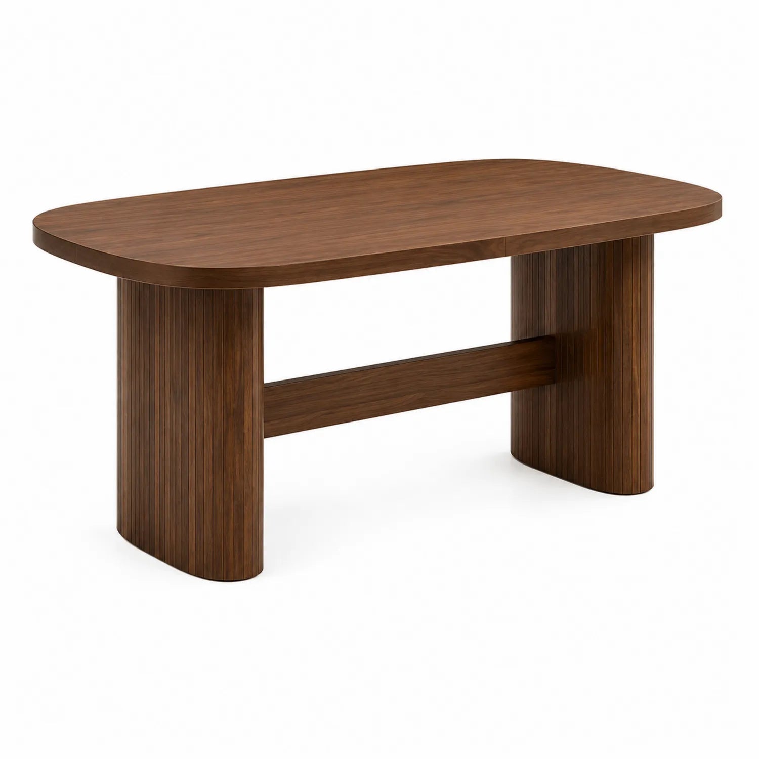 Mesa de comedor de nogal 180x90x75 cm