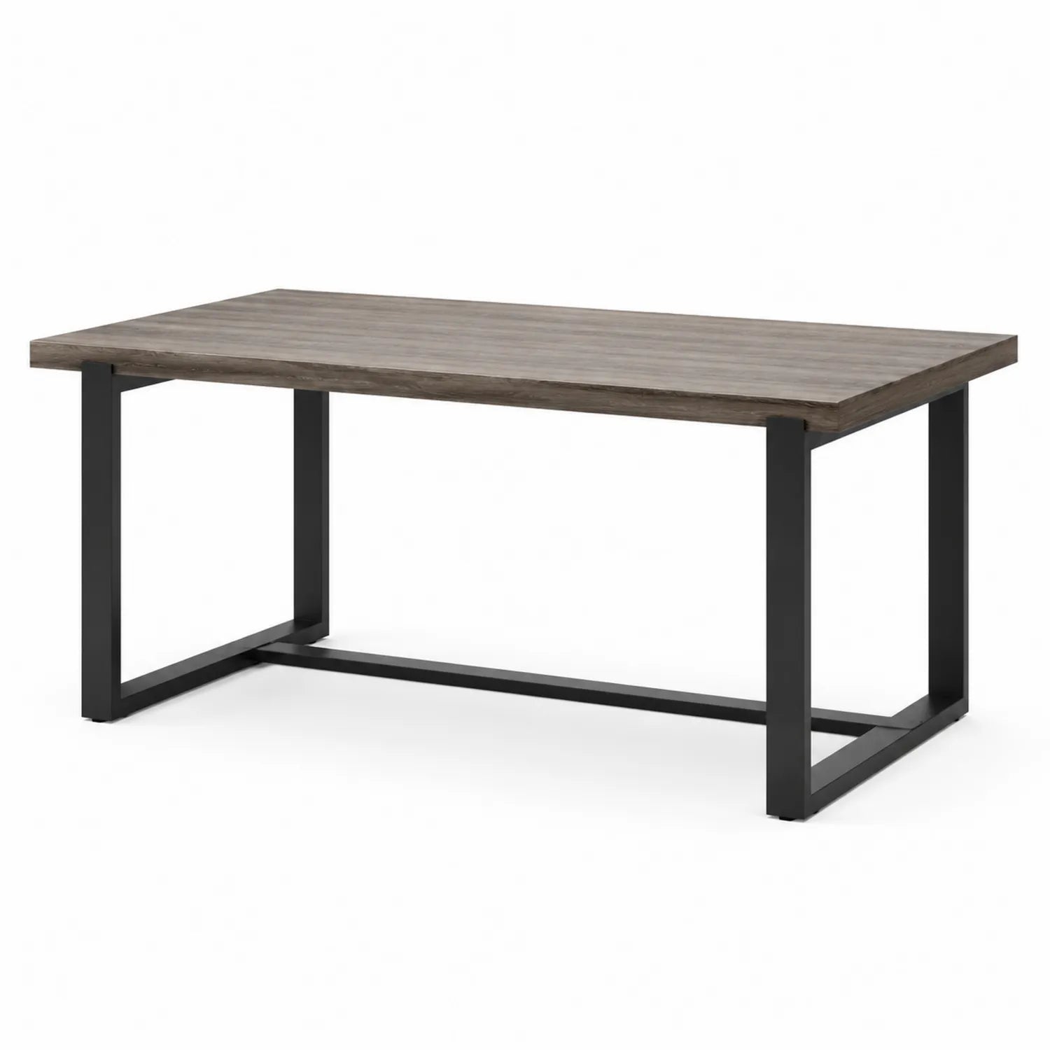 Mesa de comedor de madera y metal 180x90x75 cm