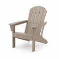 Silla de Exterior Adirondack de Madera Sintética Beige